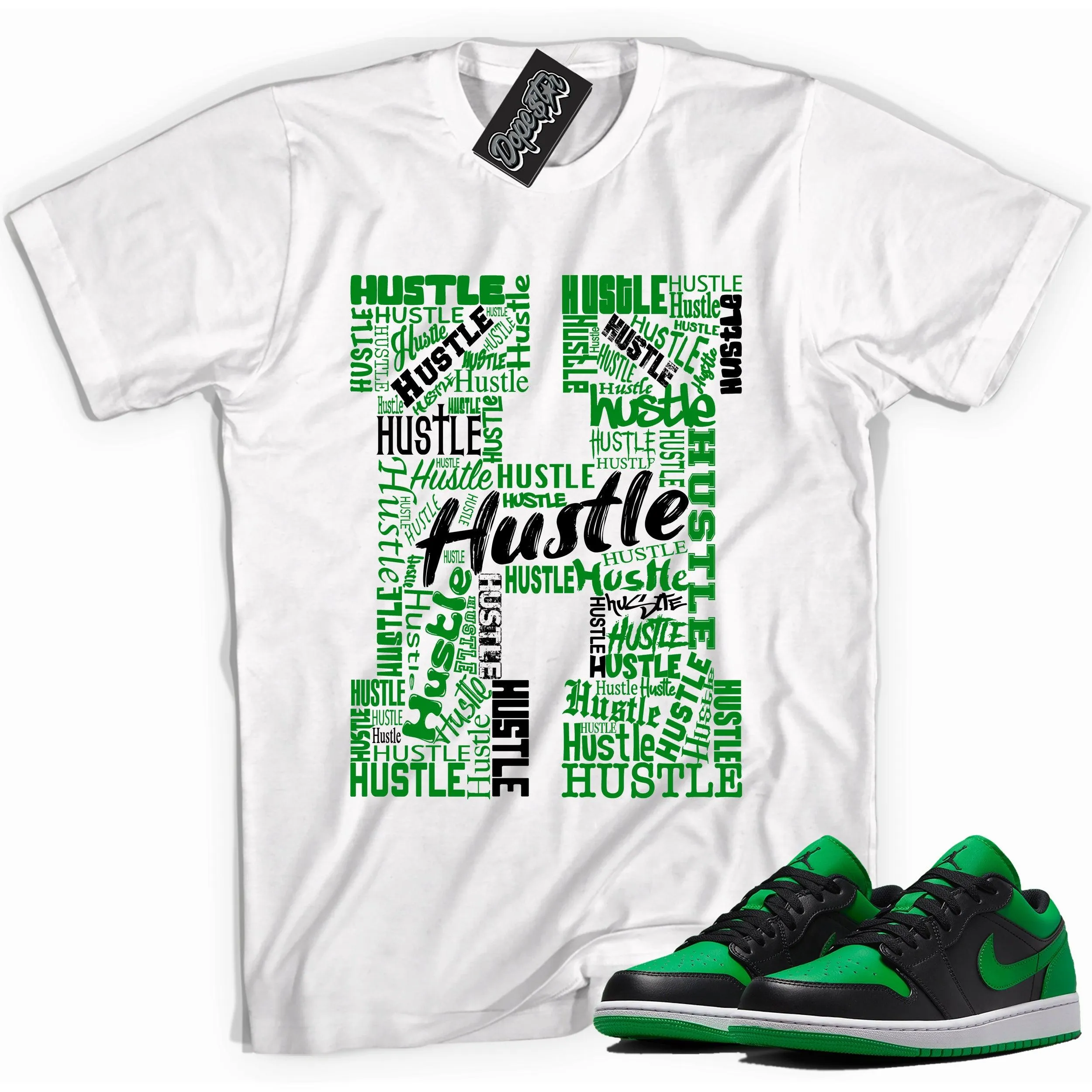 1 Low Lucky Green Shirt H For Hustle