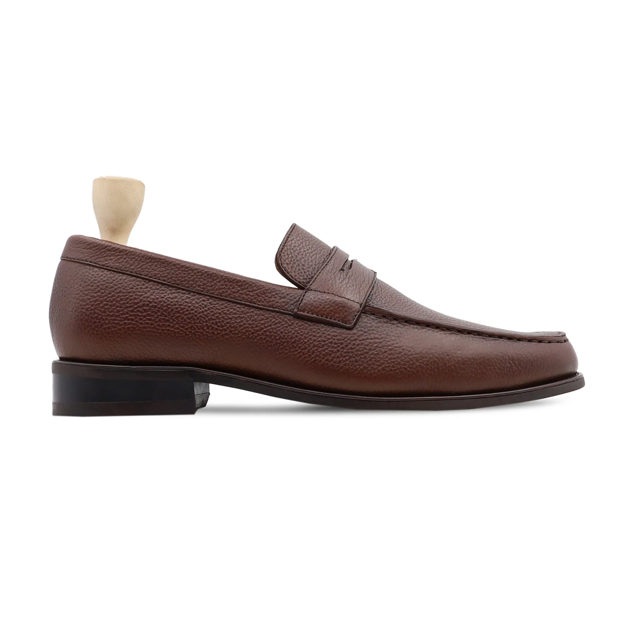 Alumno - Men's Brown Pebble Grain Loafer