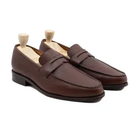 Alumno - Men's Brown Pebble Grain Loafer