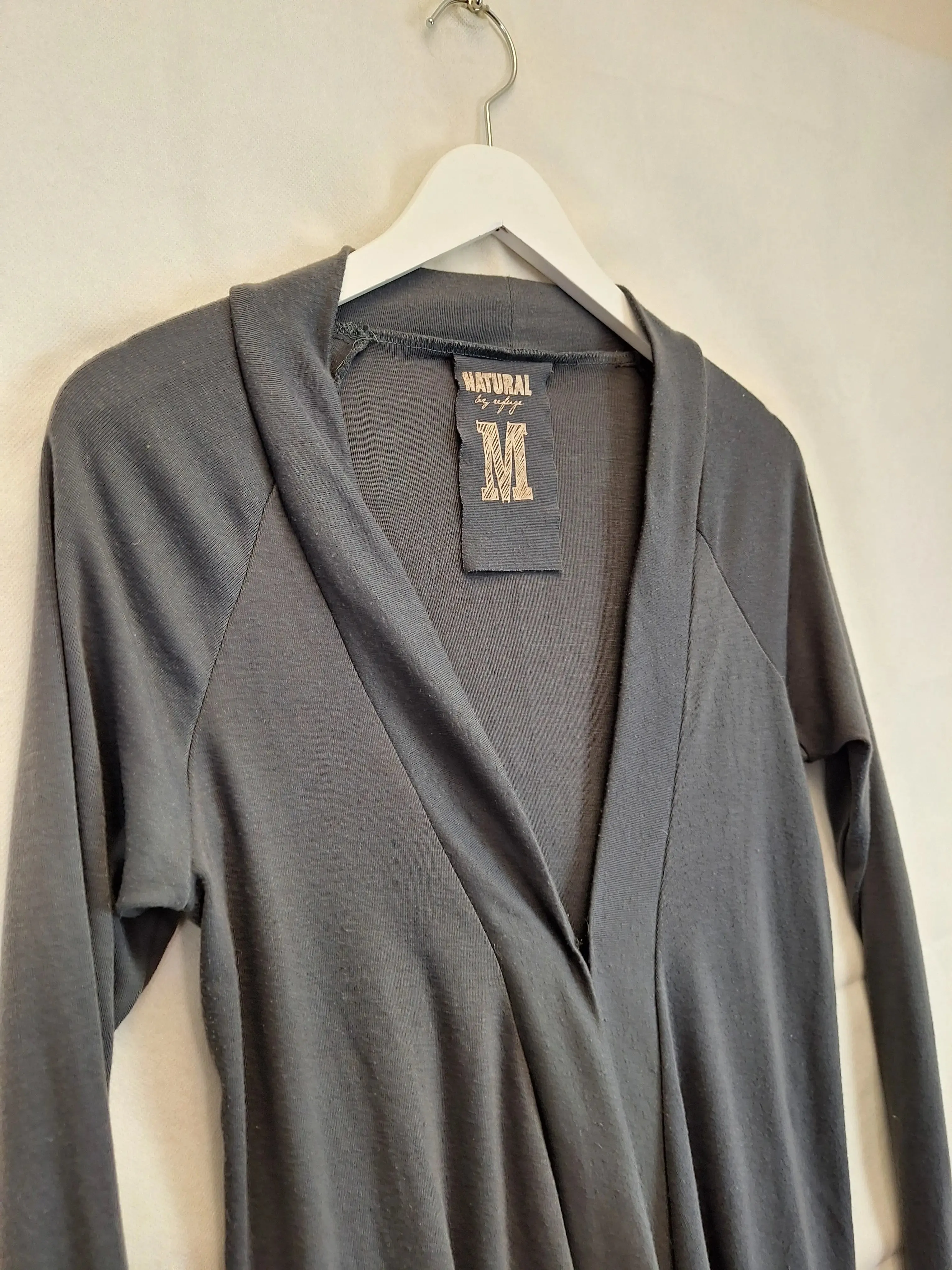 Assorted Brands Classic Stretch Charcoal Cardigan Size M