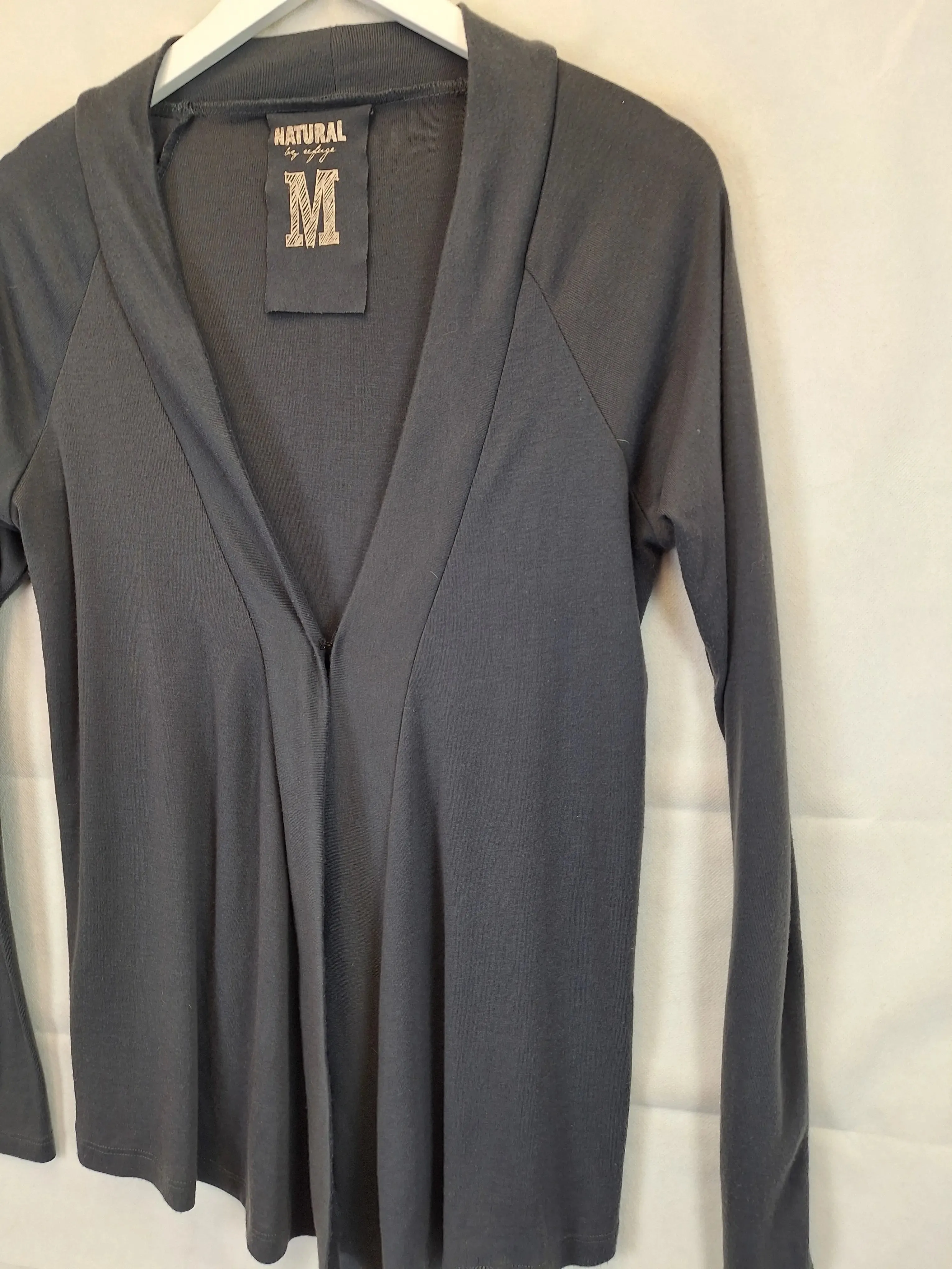 Assorted Brands Classic Stretch Charcoal Cardigan Size M