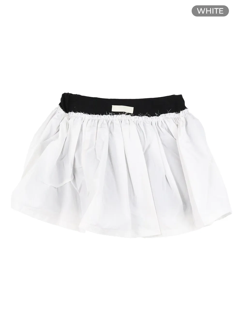 Basic Ruffle Hem Mini Skirt CM415