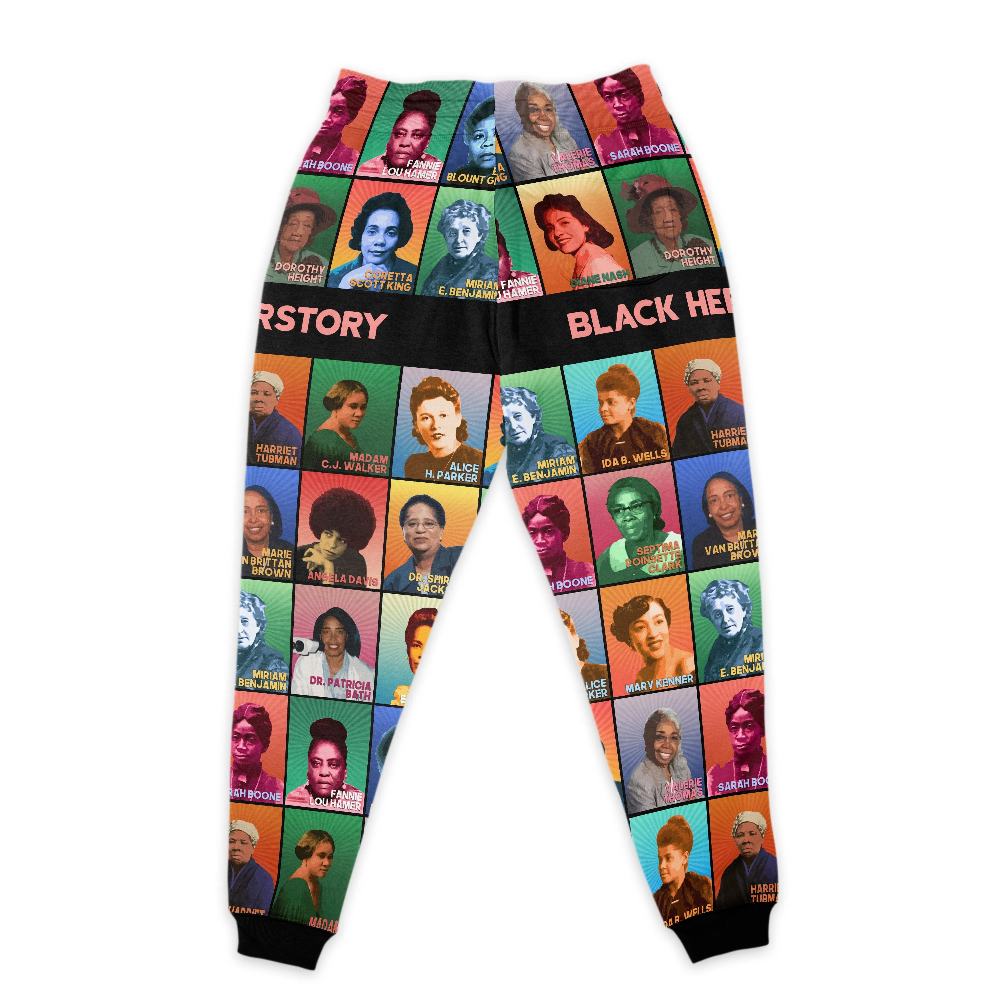 Black Herstory All-over Hoodie and Joggers Set