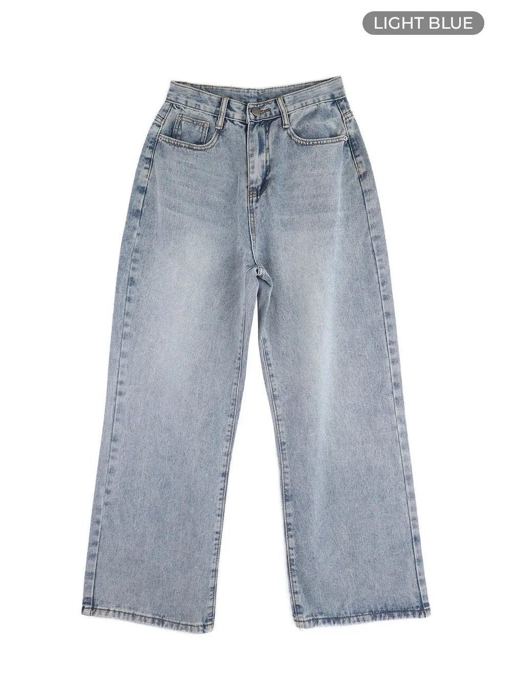 BlueBelle Washed Straight Jeans OM408