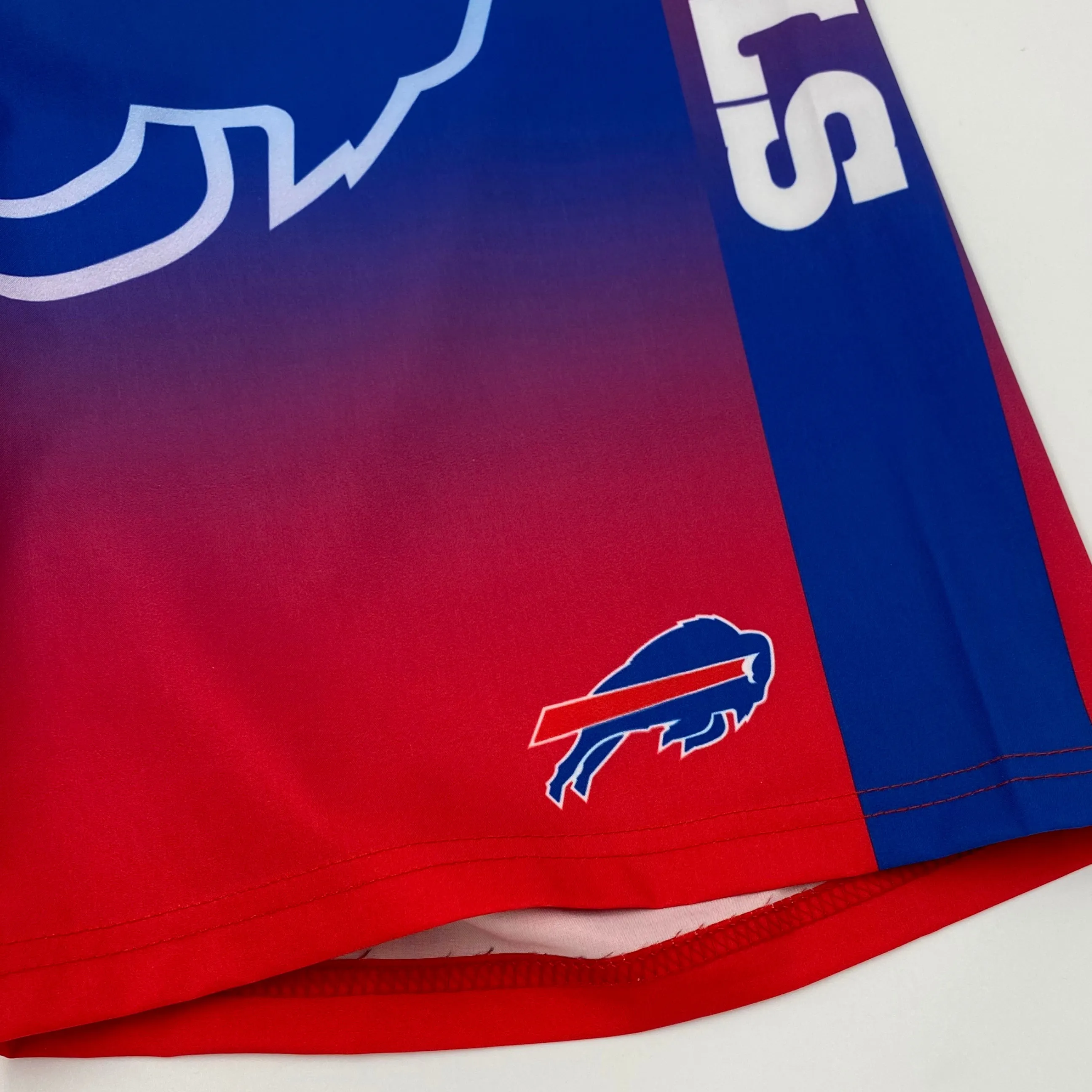 Buffalo Bills Royal & Red Gradient Board Shorts