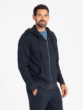 Cale Bambo Fleece Hoodie - NAVY