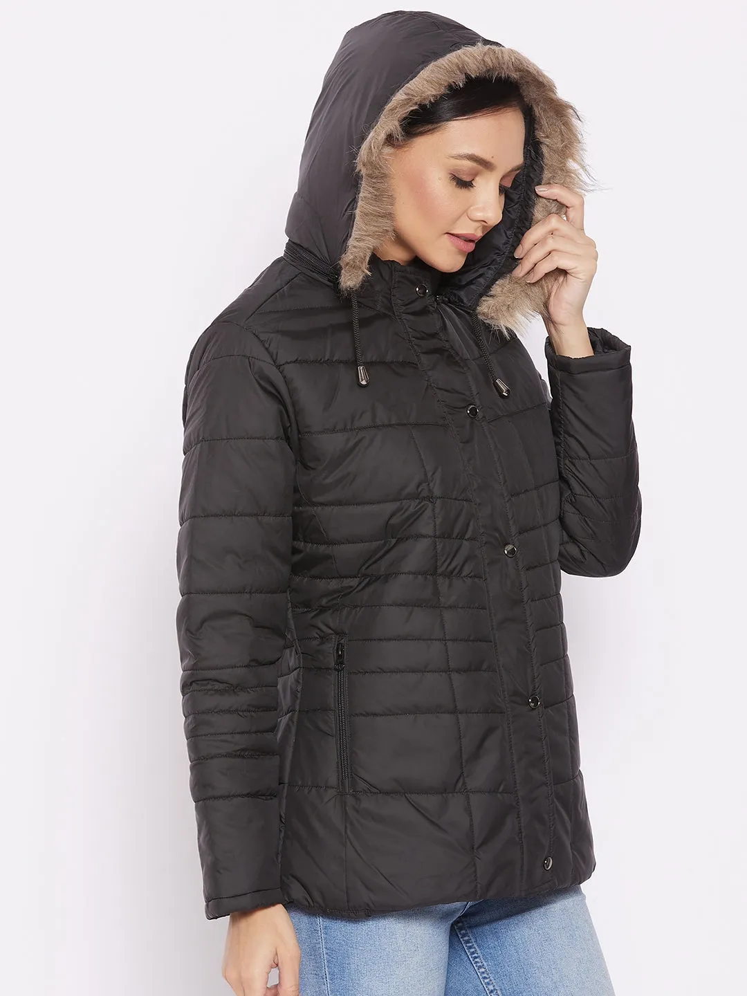 Cantabil Black Women's Jacket