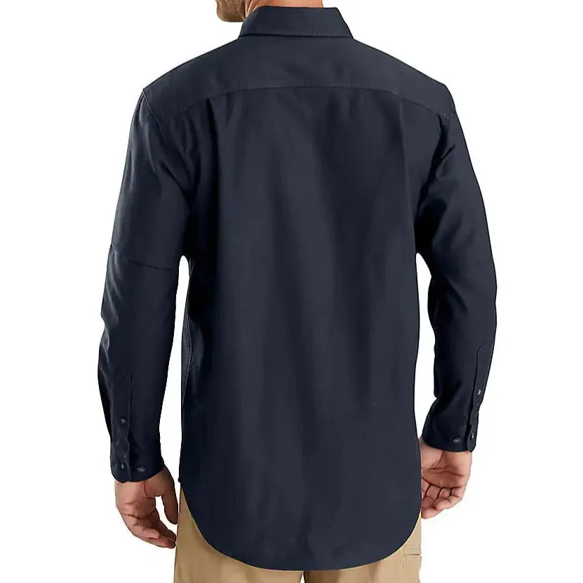 Carhartt Midweight Canvas Long Sleeve Shirt Navy