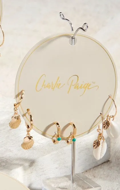 Charlie Paige Charm Earring Set