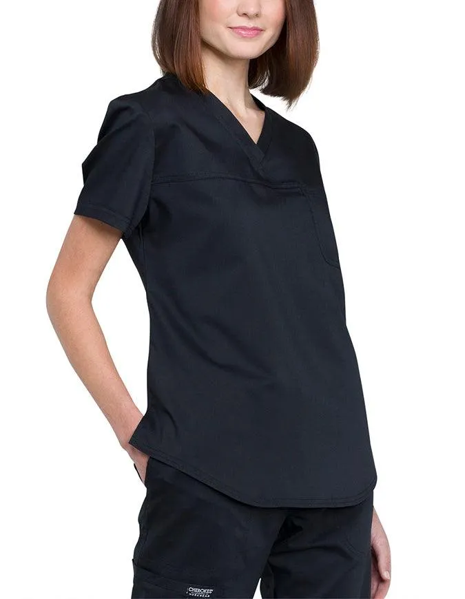 Cherokee Workwear Revolution Women's V-Neck O.R. Top