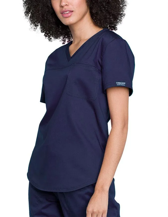 Cherokee Workwear Revolution Women's V-Neck O.R. Top