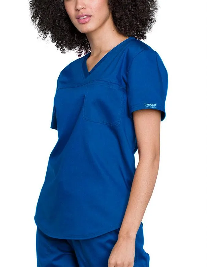 Cherokee Workwear Revolution Women's V-Neck O.R. Top