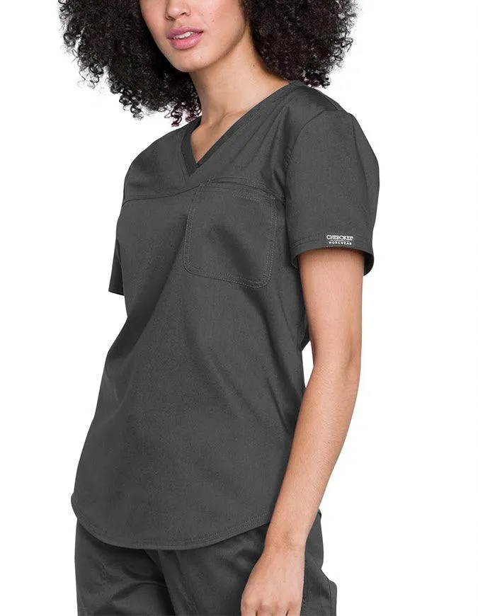 Cherokee Workwear Revolution Women's V-Neck O.R. Top