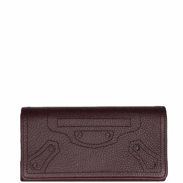 City Blackout Wallet Flap, Acajou/Silver