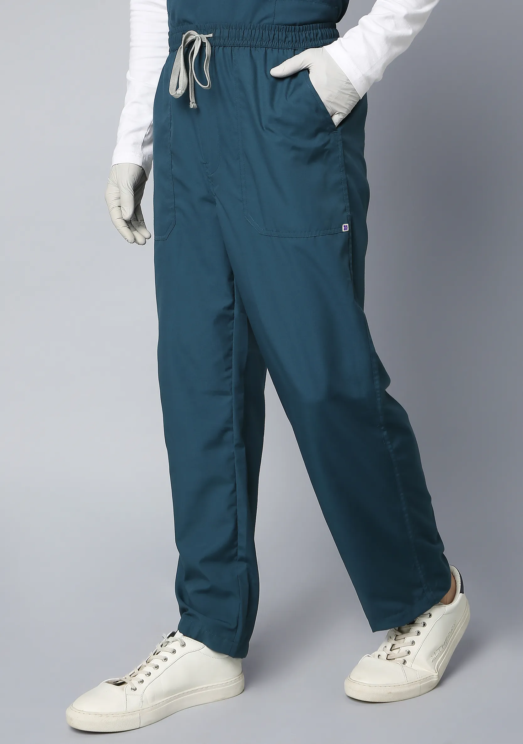 Classic Men's 5-Pocket (Forest Green) Scrub