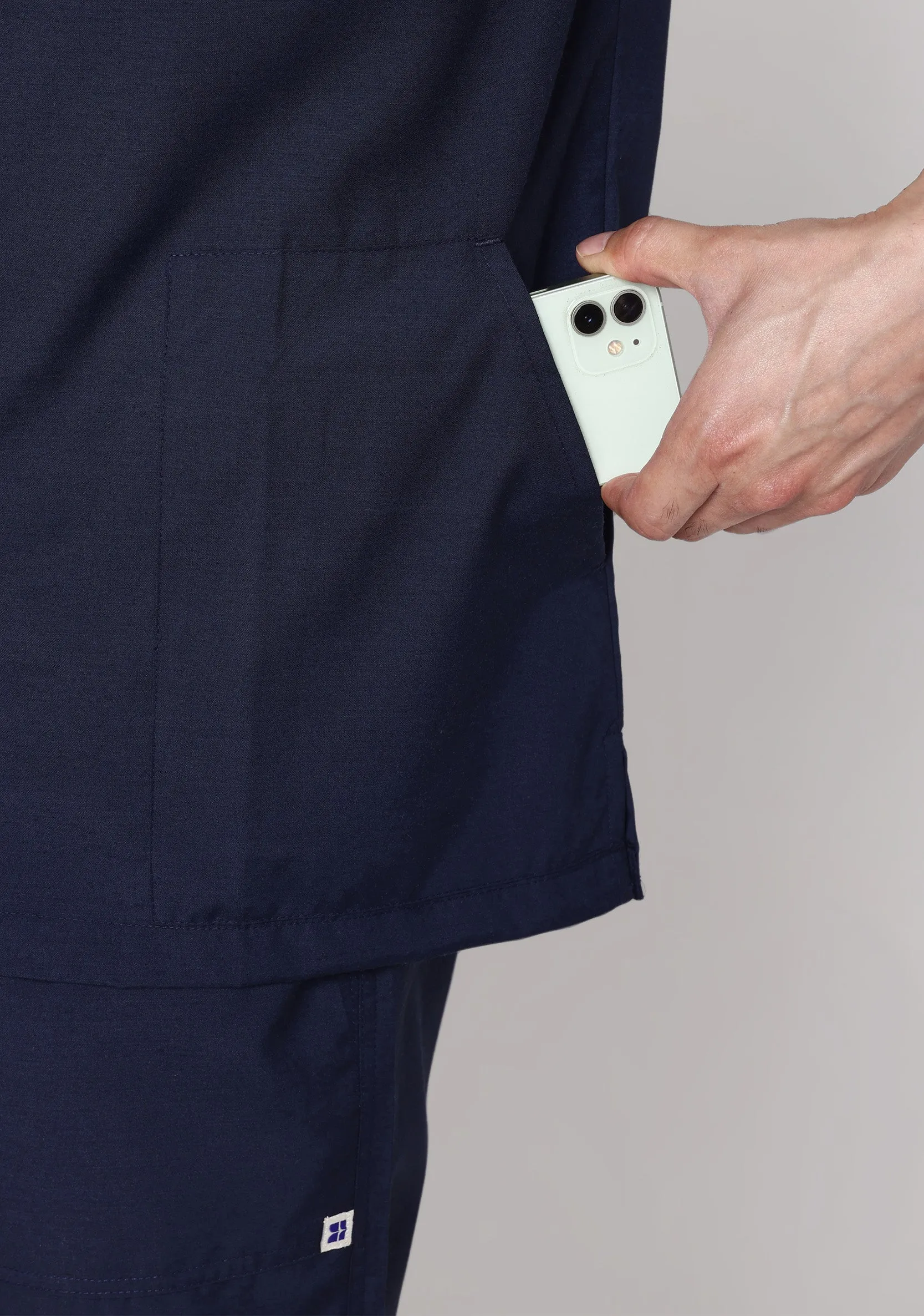 Classic Men's 5-Pocket (Navy) Scrub