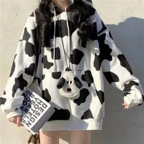 Cow Hoodie Fleece AD12183