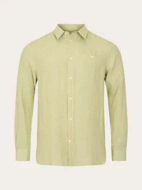 Custom fit linen shirt - Swamp