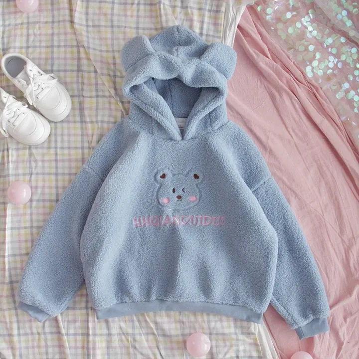 Cute Plush Bear Hoodie AD12586