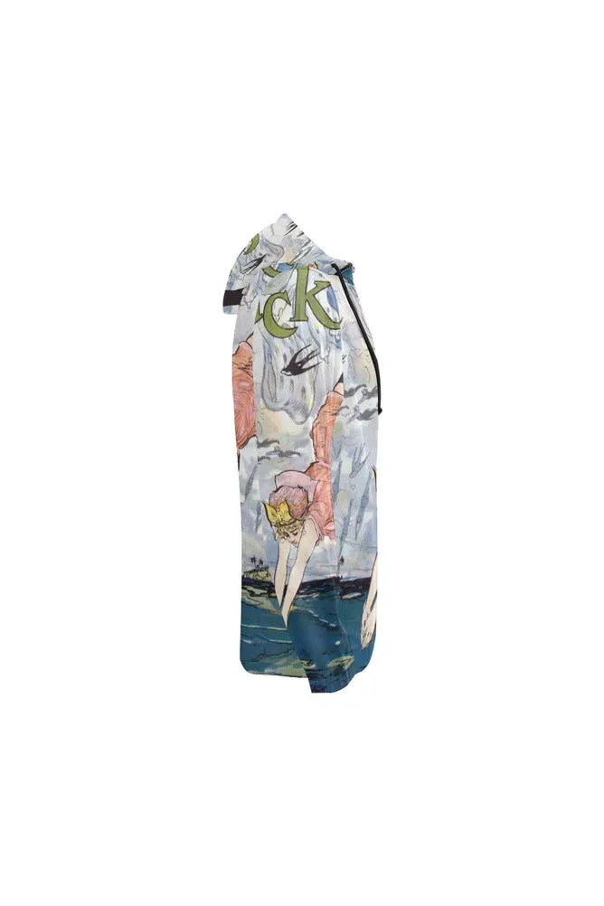 Diver All Over Print Full Zip Hoodie for Women (Model H14)