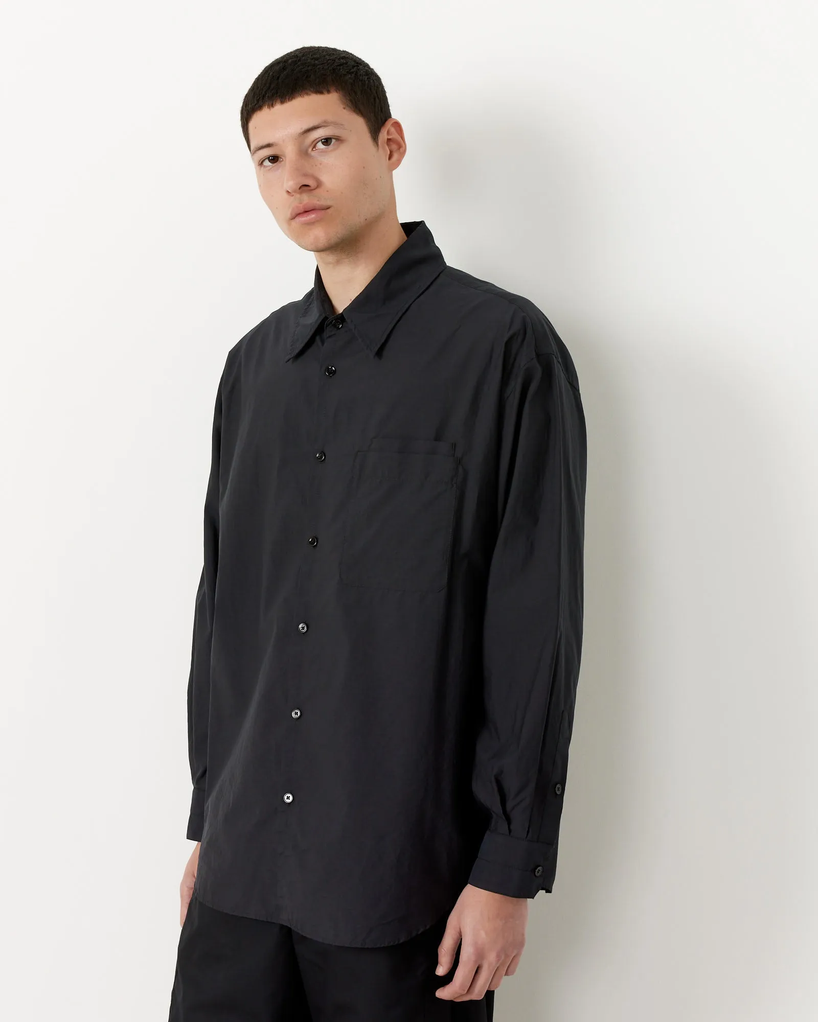 Double Pocket Shirt in Black