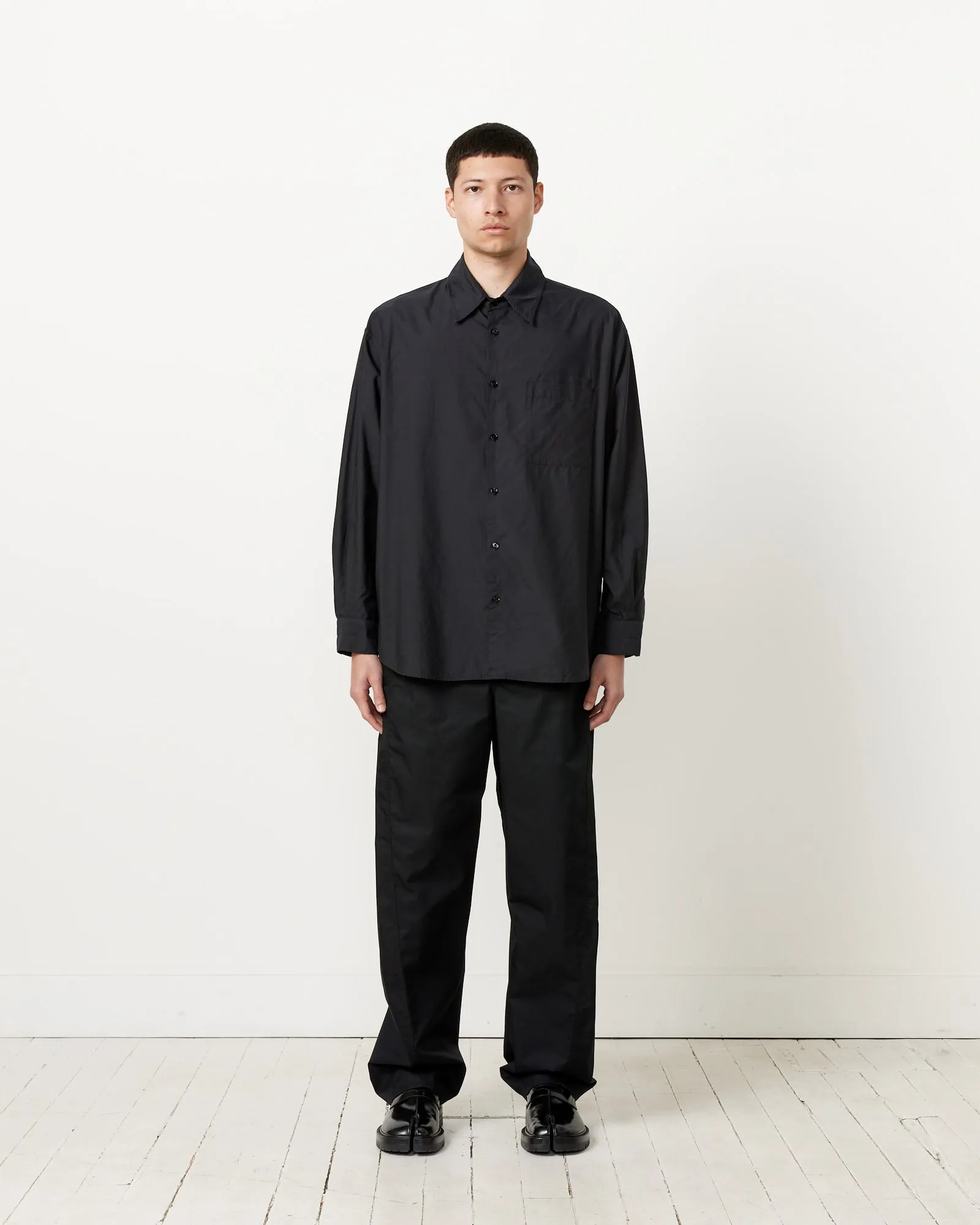 Double Pocket Shirt in Black