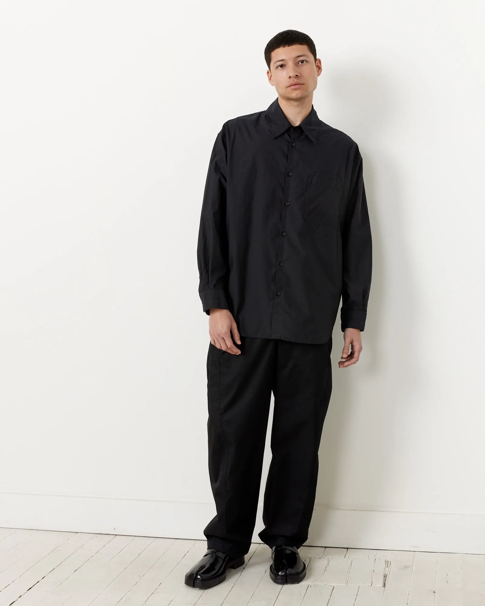 Double Pocket Shirt in Black