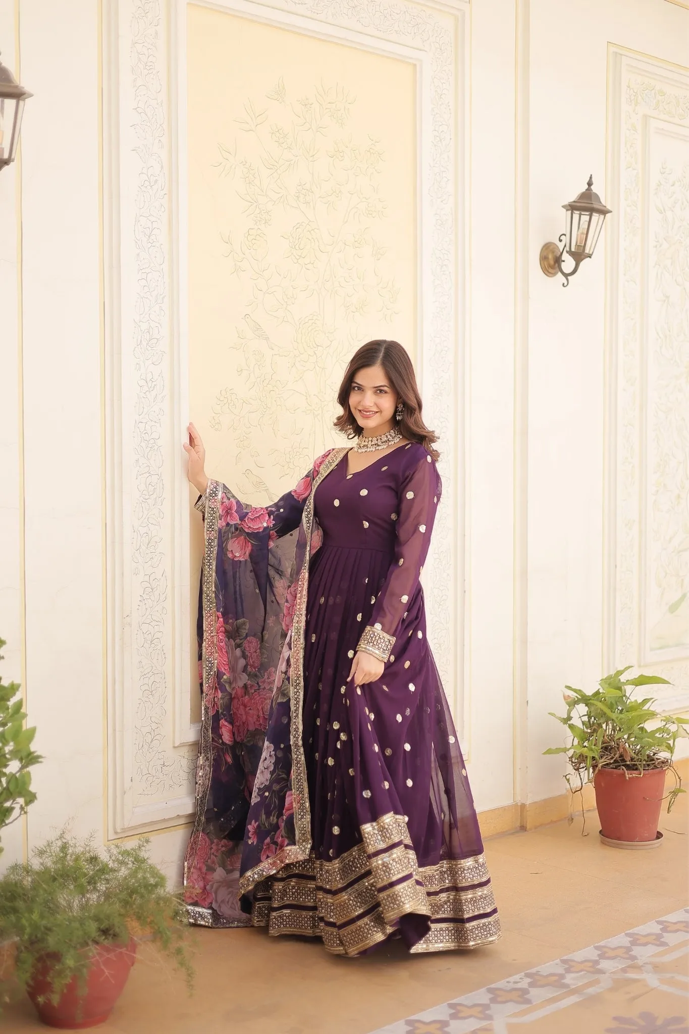 Elegance Style Readymade Anarkali Gown