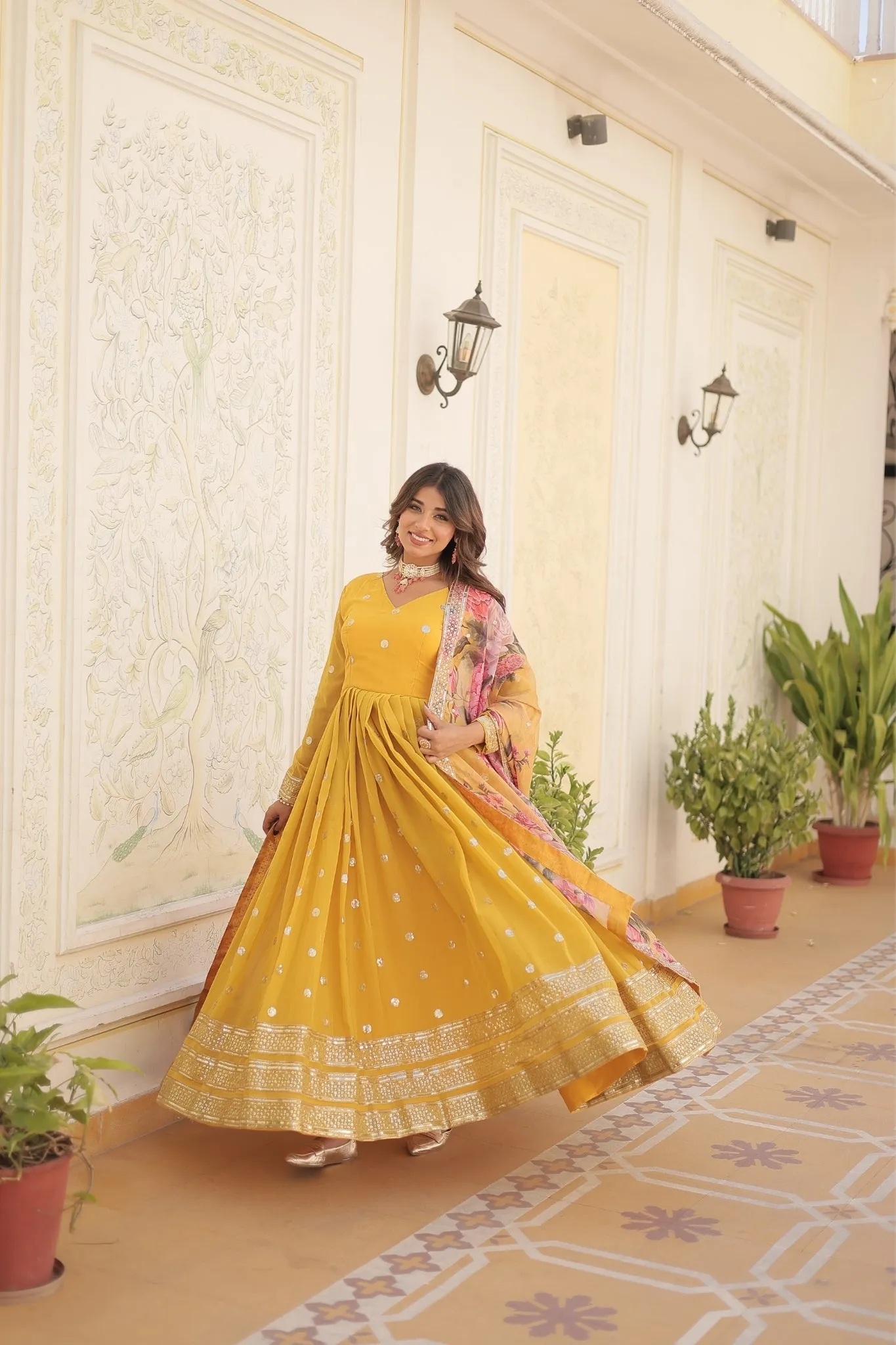 Elegance Style Readymade Anarkali Gown