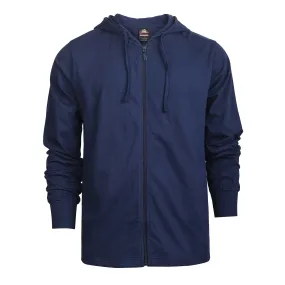 ET TU MEN'S COTTON JERSEY HOODIE JACKET (HD4100E_NAVY)