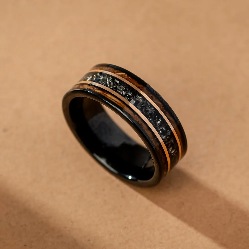 Extraordinary Meteorite Ring - The Align