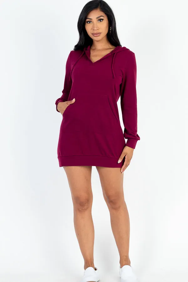 French Terry Hoodie Dress