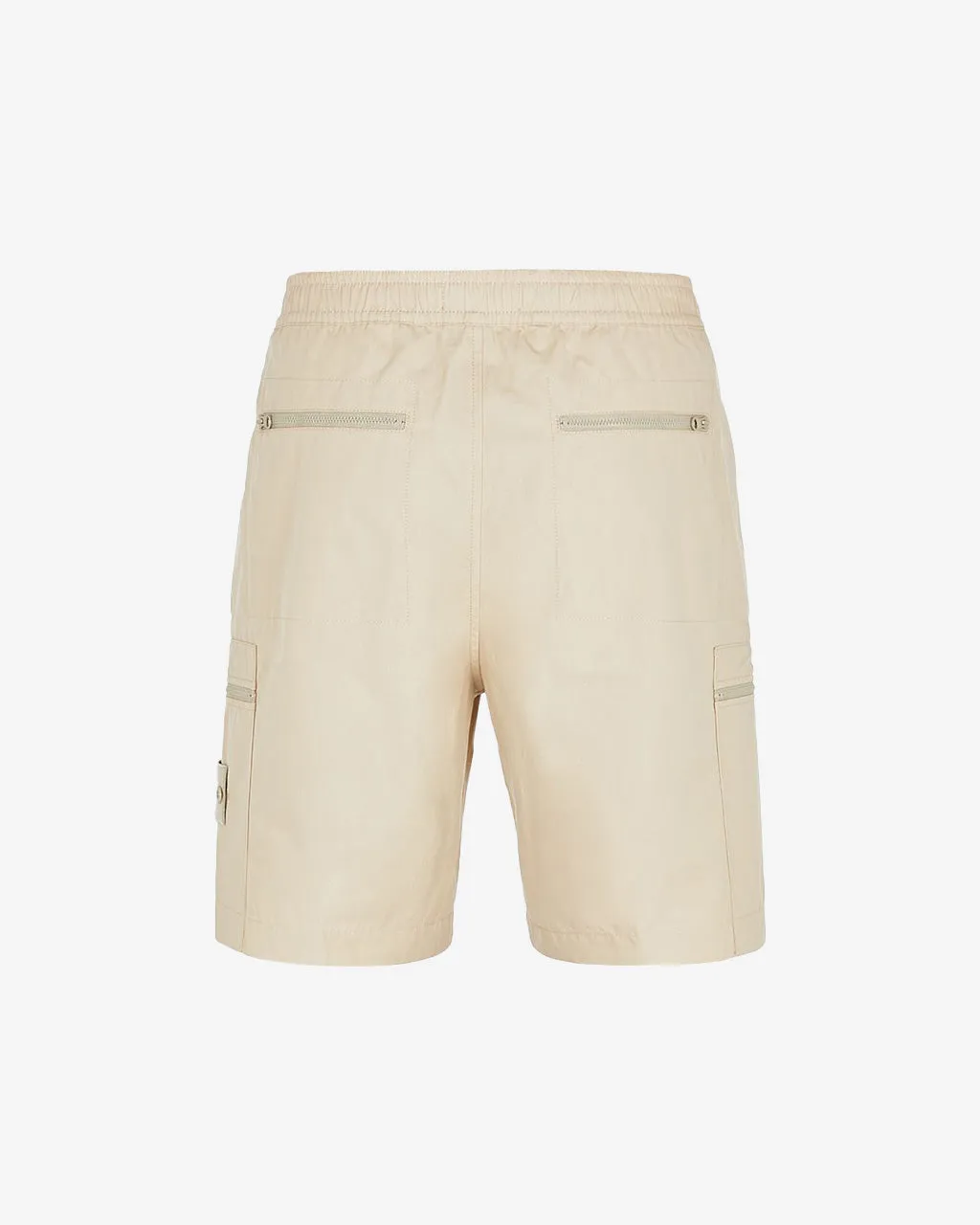 Ghost Piece Cargo Bermuda Shorts Beige