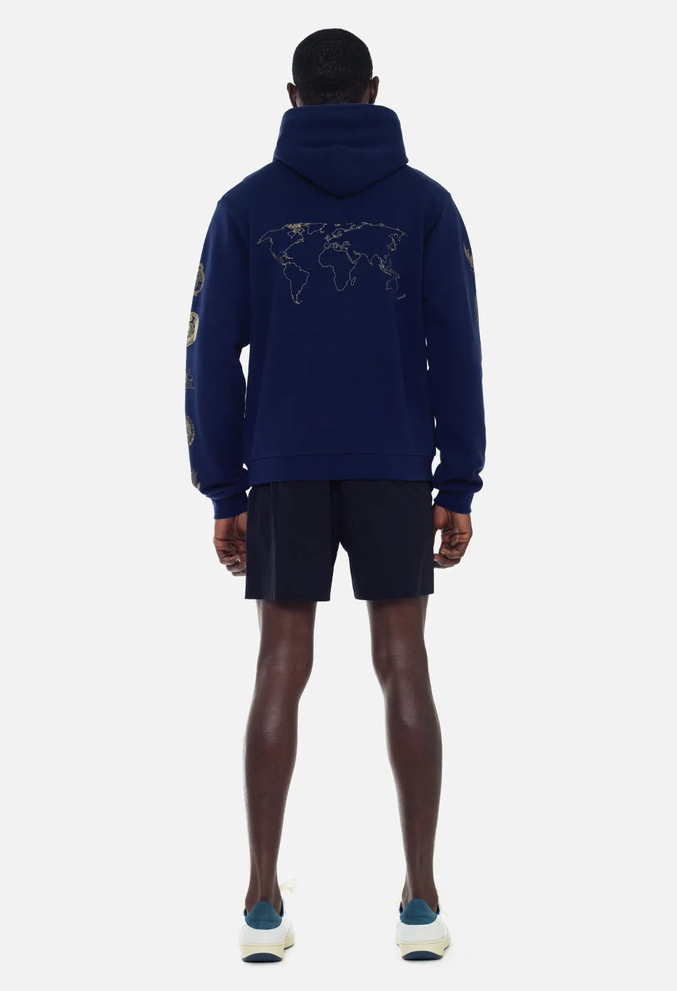 Global Entry Beach Hoodie / Navy