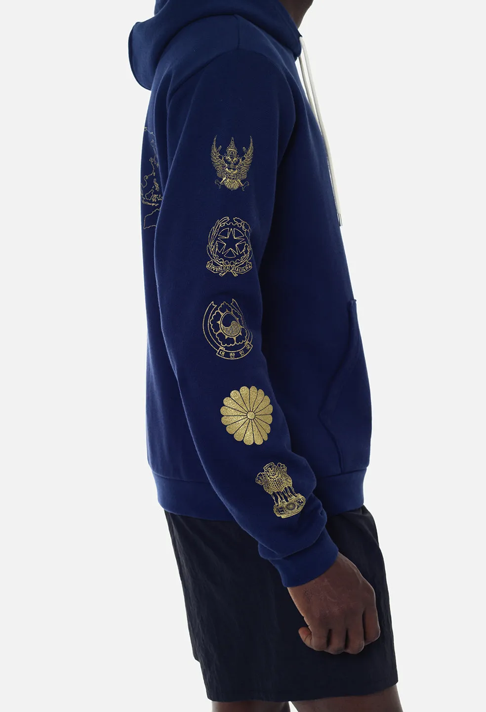 Global Entry Beach Hoodie / Navy