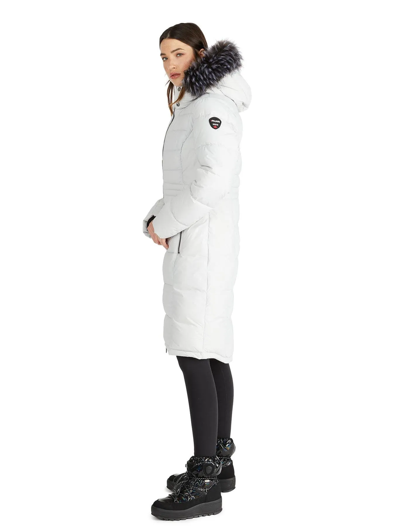 Jupiter Women's Puffer Jacket w/ Faux Fur Trim