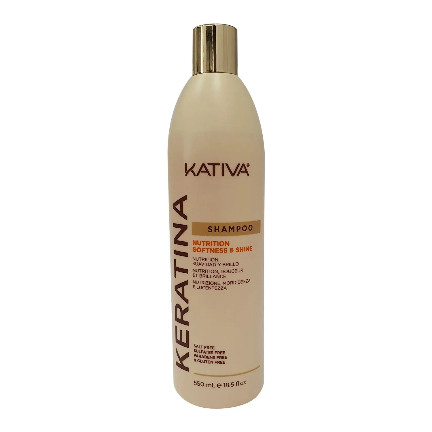 Keratina Shampoo for All Hair Types 550ml By Kativa