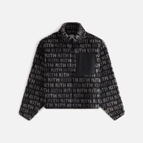 Kith Women Waverly Multi Monogram Fleece - Black