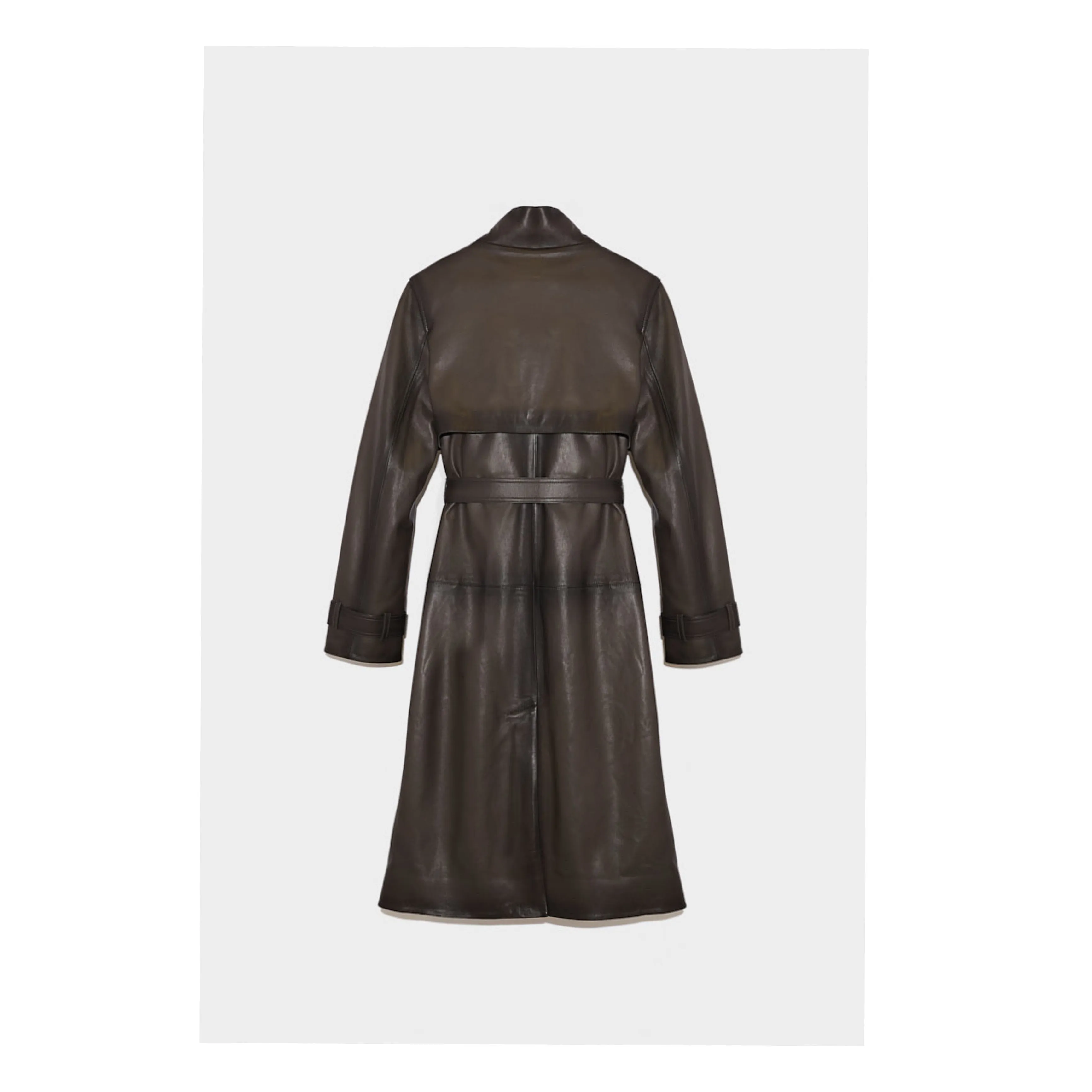 LAMB LEATHER LONG COAT