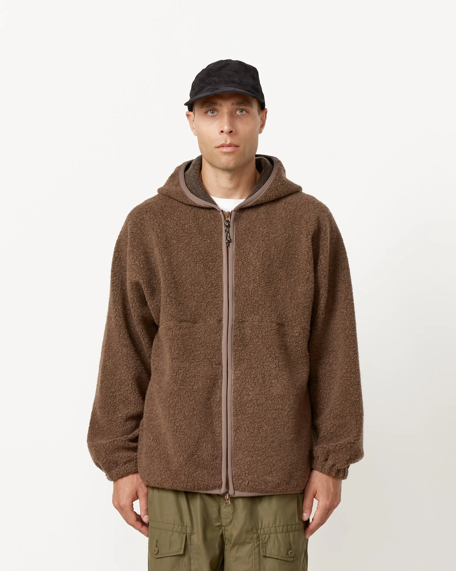 Leo Wool Boa Zip Hoodie