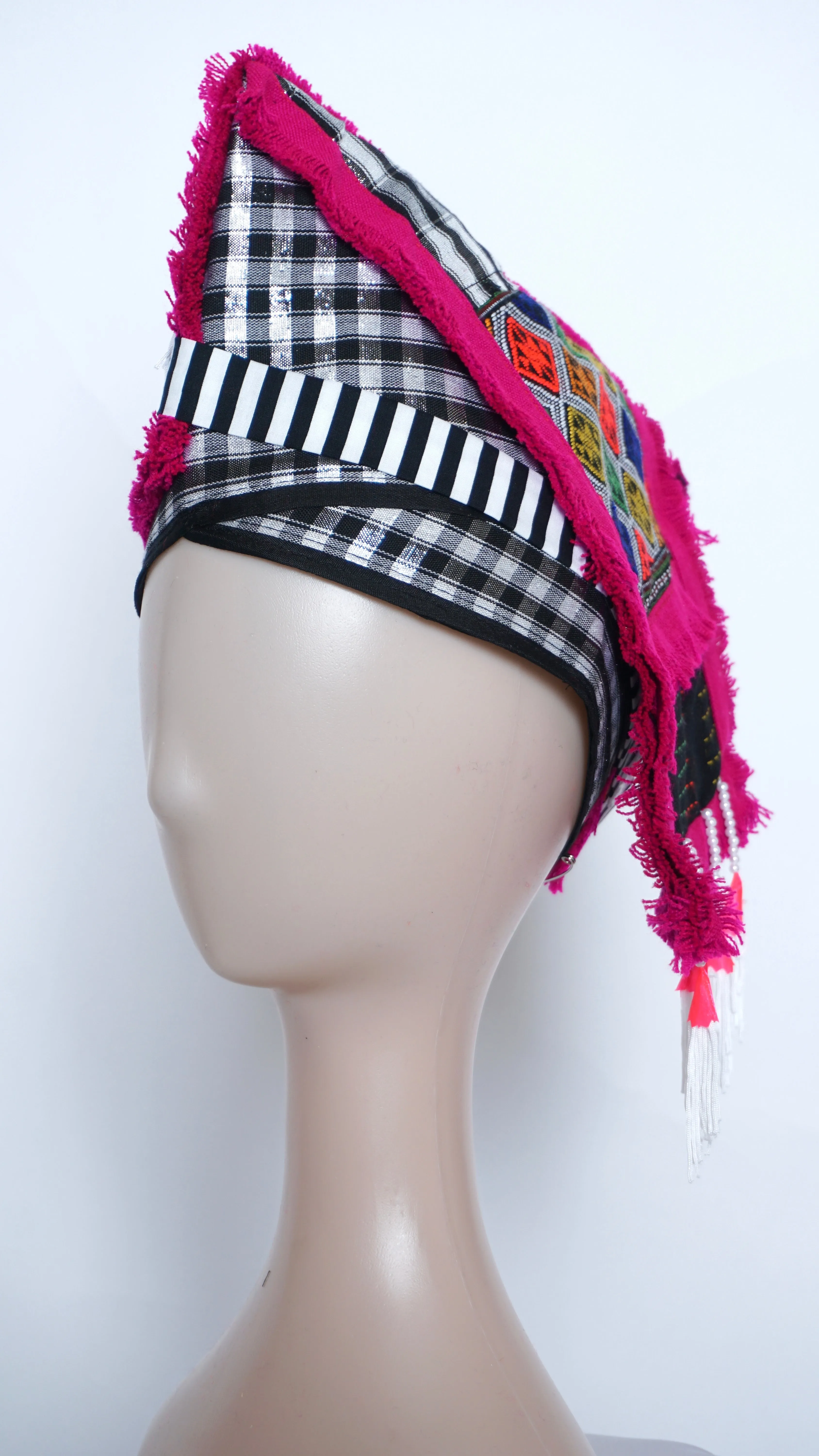 Magenta Rooster Hat