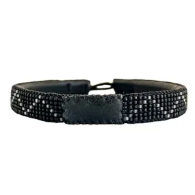 MEN BRACELET ZIG ZAG BLACK / GREY