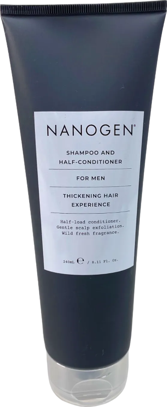 Nanogen Shampoo and Half-Conditioner for Men Thickening Hair Experience 240ml