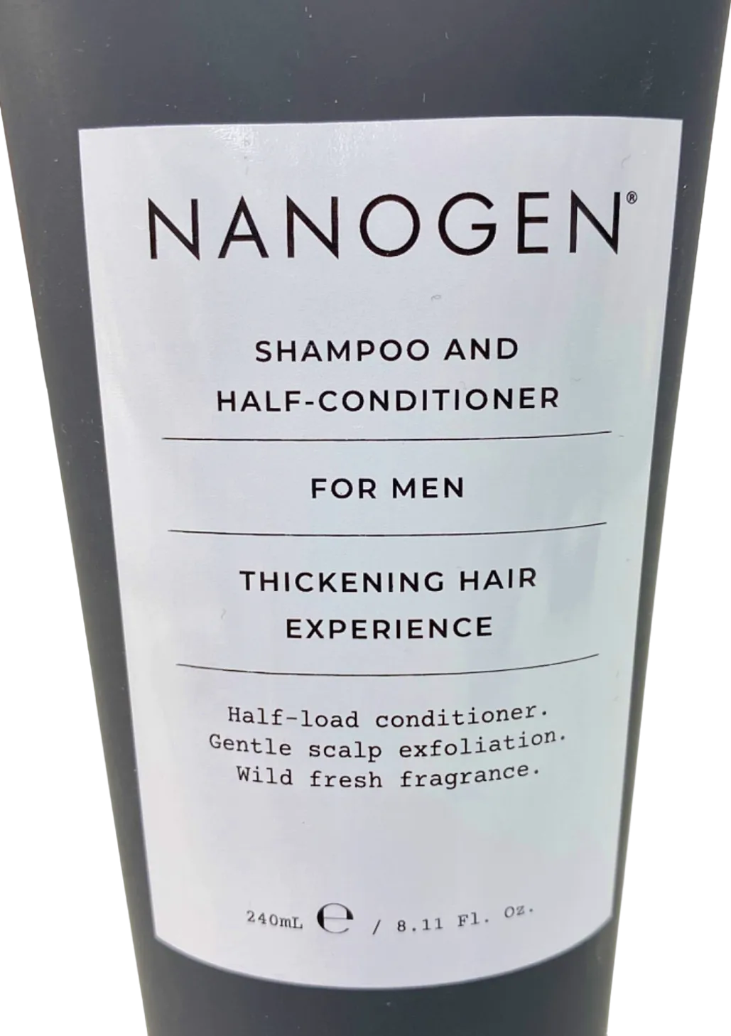 Nanogen Shampoo and Half-Conditioner for Men Thickening Hair Experience 240ml