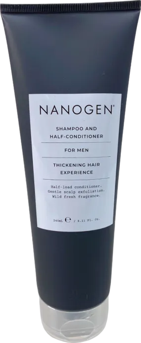 Nanogen Shampoo and Half-Conditioner for Men Thickening Hair Experience 240ml