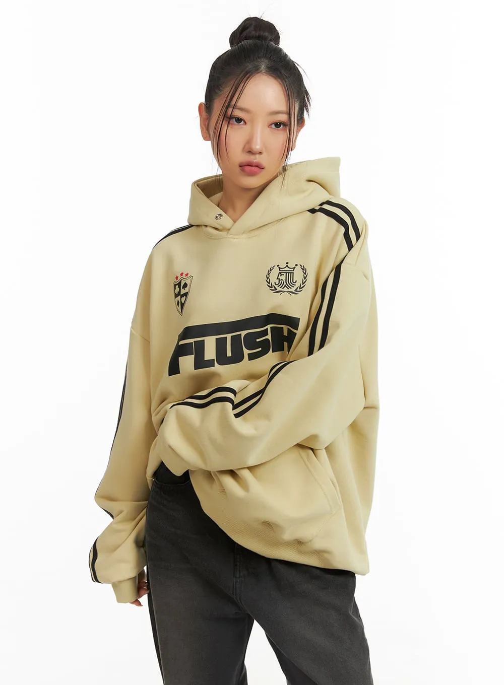 Oversized Flush Unisex Hoodie CJ429