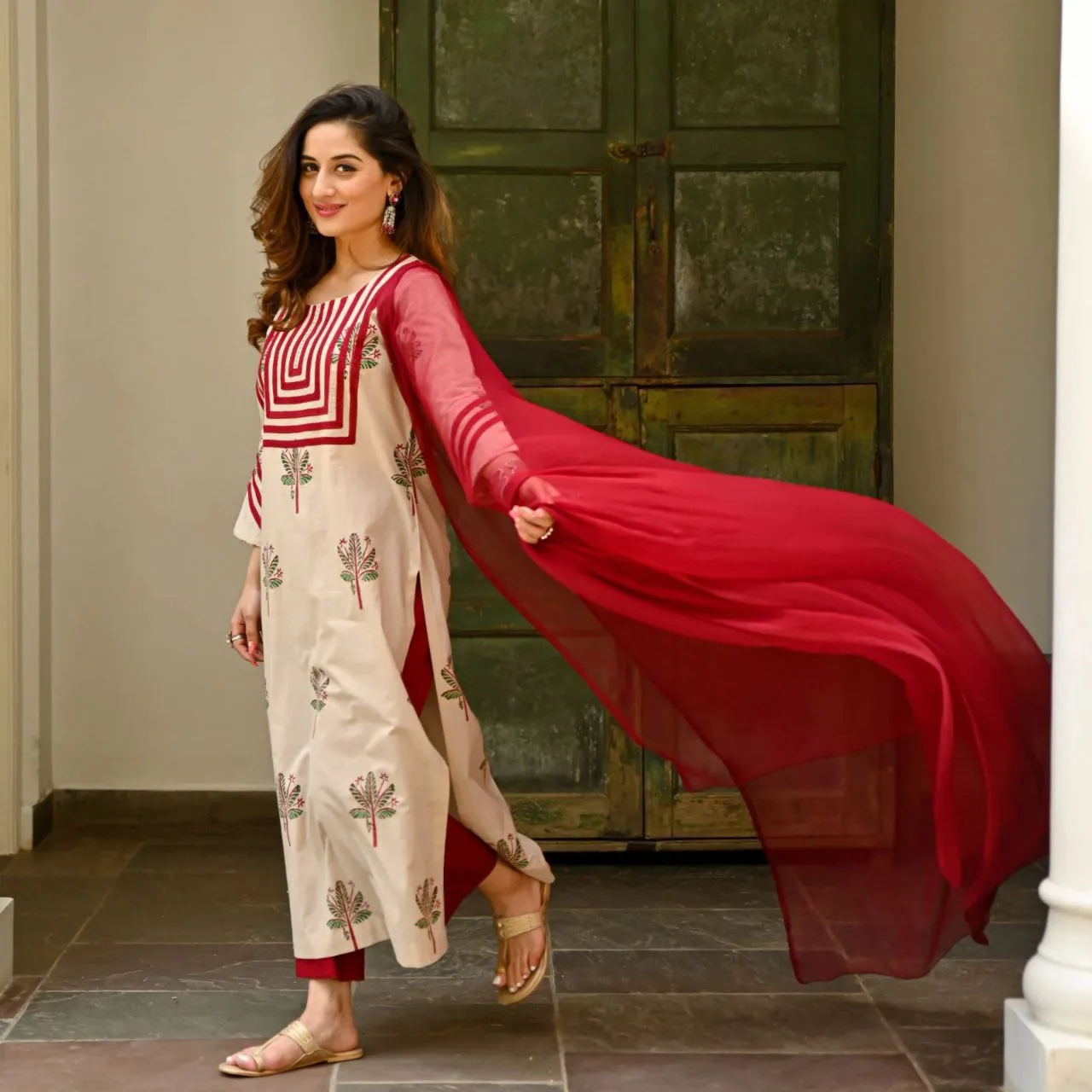 Party wear Women Kurta Pant with Dupatta Suit