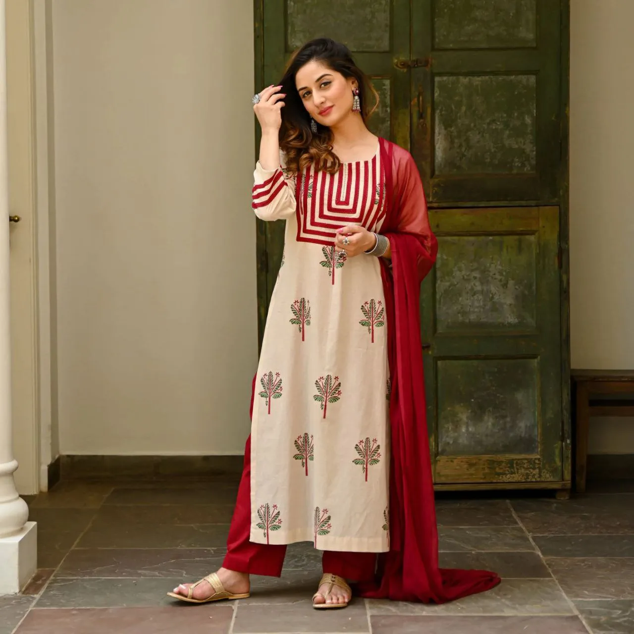 Party wear Women Kurta Pant with Dupatta Suit