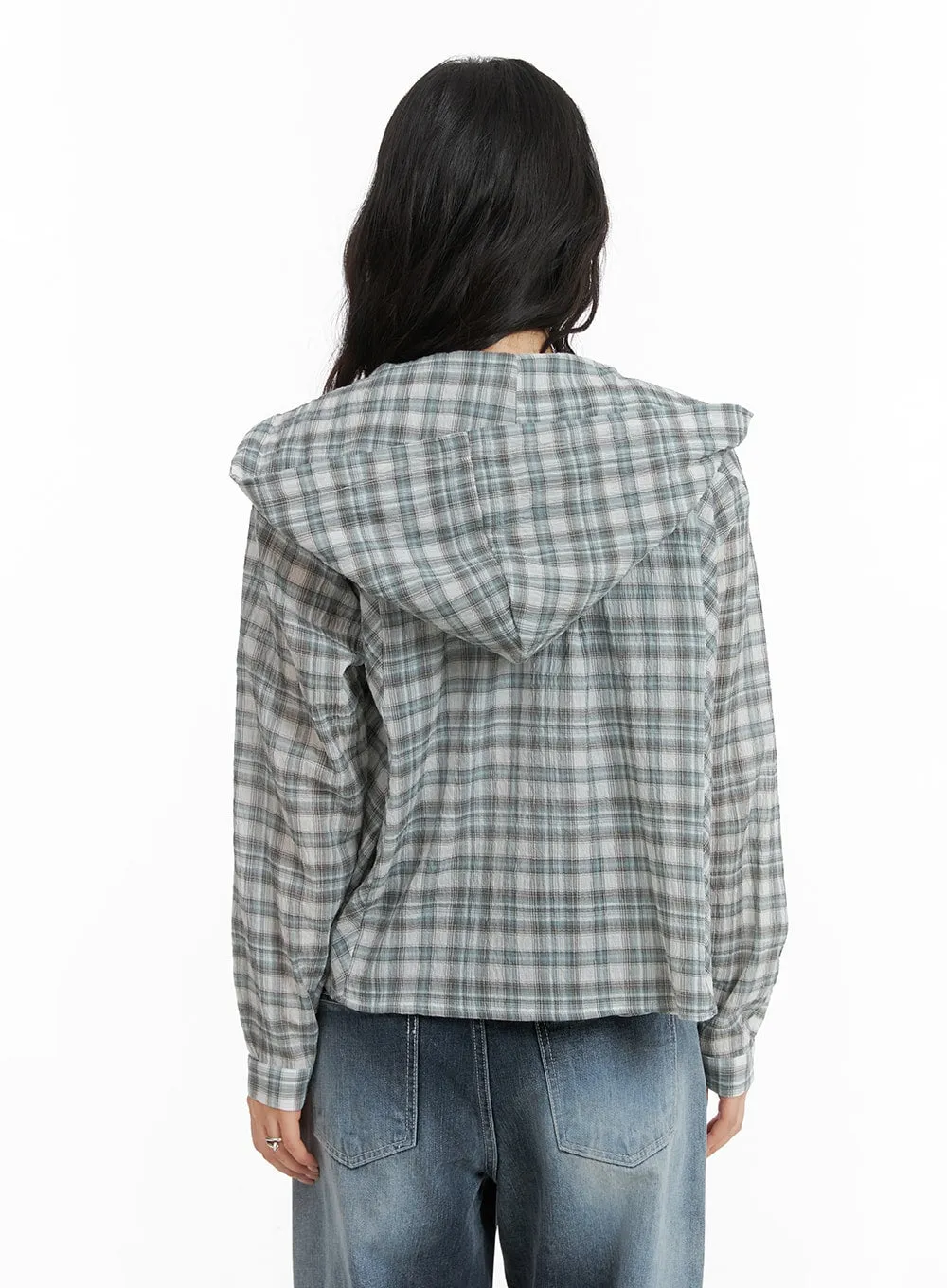 Plaid Hoodie Jacket CM425