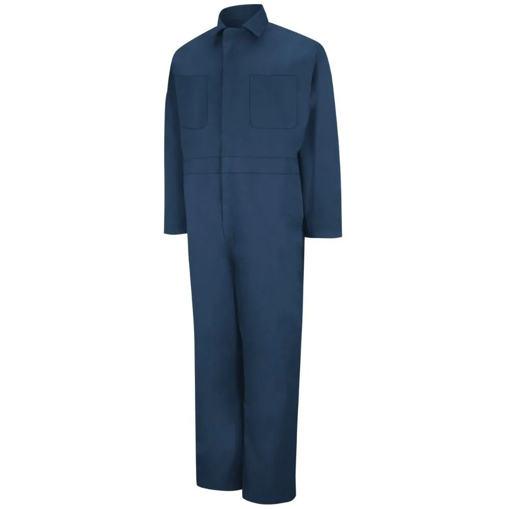 Red Kap Men's Twill Action Back Coverall with Chest Pockets CT10NV/CT10NV OS - Navy